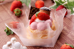 ウィンターフェスタメニュー|とちおとめパイ 420円|サクサクの食感が心地よいカスタードととちおとめのパイ!