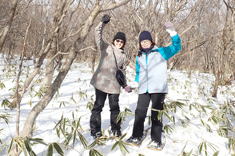 初めてのスノーシュー＆雪遊び