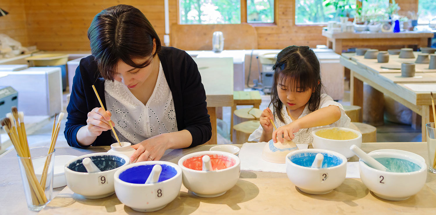 体験工房「和楽日」は子供から大人まで手作り体験が楽しめます