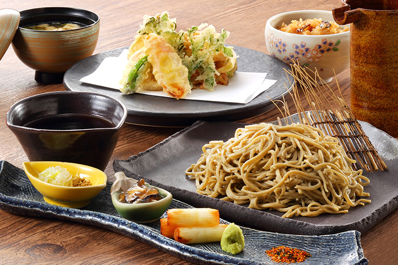 そば打ちランチ