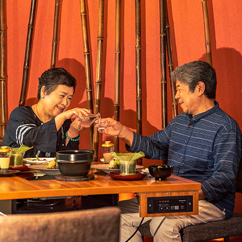 ゆっくりとお食事を愉しむ♪