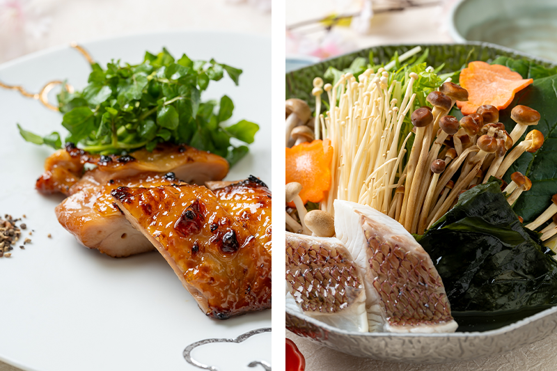 こだわりの日本の食材：野菜・魚