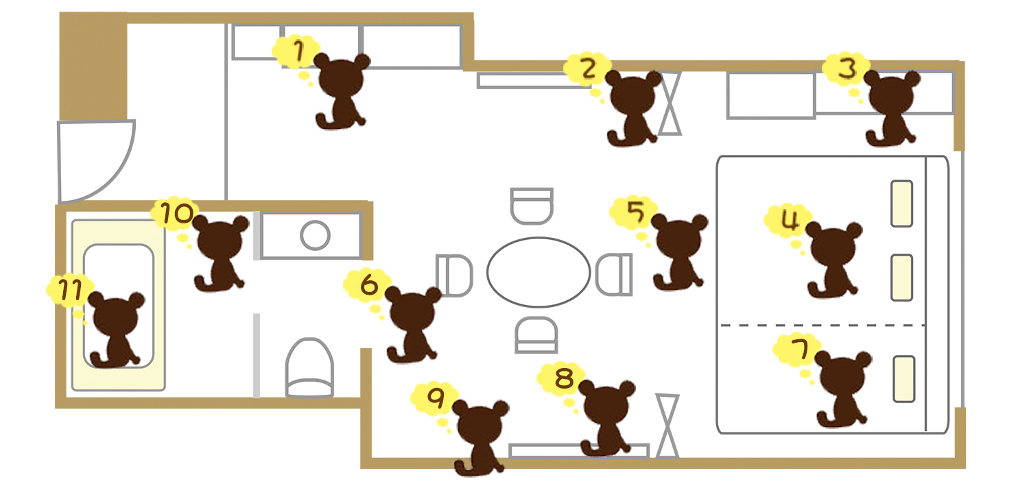 キッズルーム見取り図