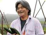 契約農家の畠山さんが育てた新鮮な野菜のかざり切りなどをメニューにご用意し、食材の本当の美味しさが味わえます。